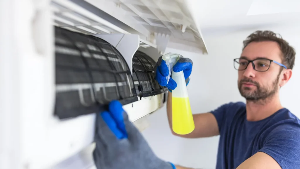 how to clean your split AC at home 